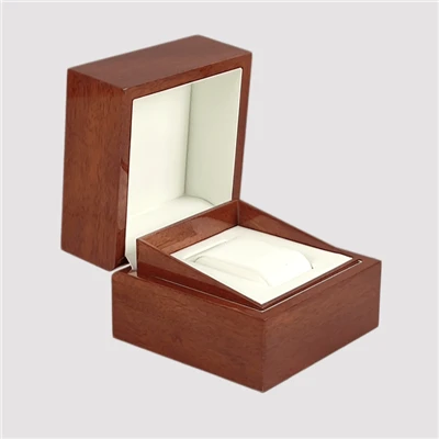 Scatola per l'orologio in legn massiccio premium